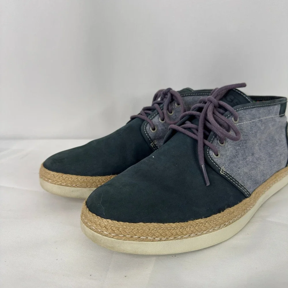 UGG Australia‎ Reefton Navy Suede Canvas Chukka Vibram Boots Mens 11